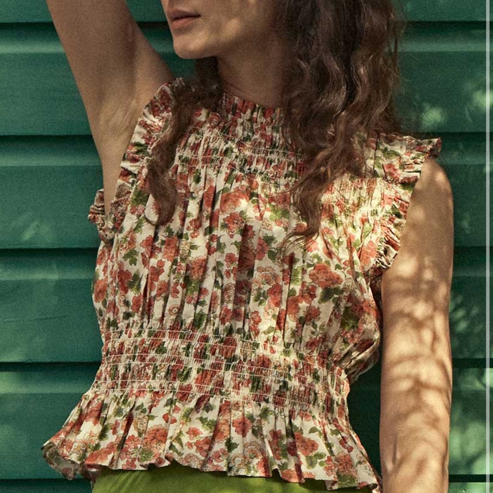 NWT DOEN NINA TOP XS, LIBERTY FABRIC